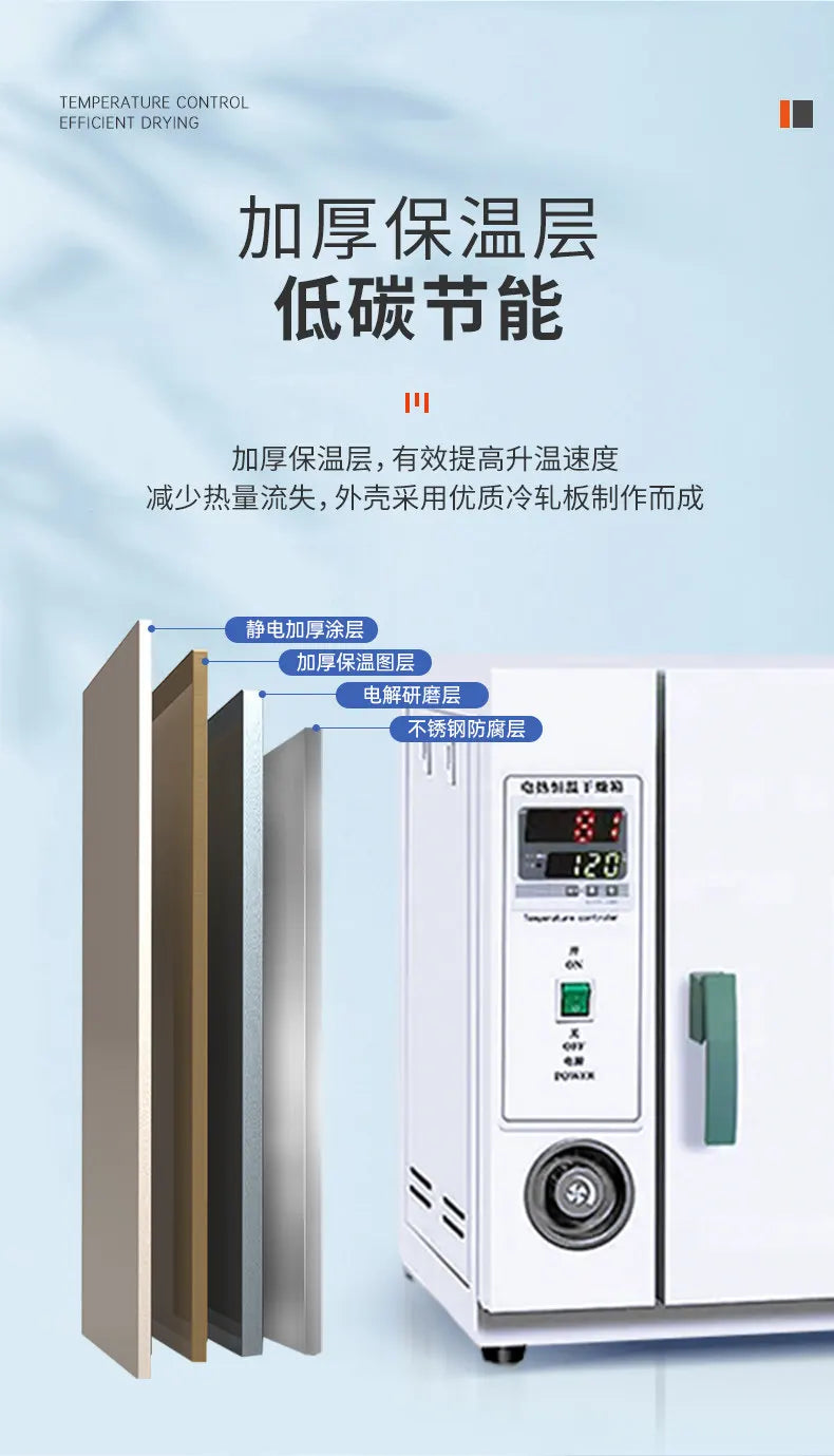 Electric Forced Air Drying Oven – Constant Temp High-Temperature Laboratory Oven for Medical & Herbal Use, Industrial Dryer
