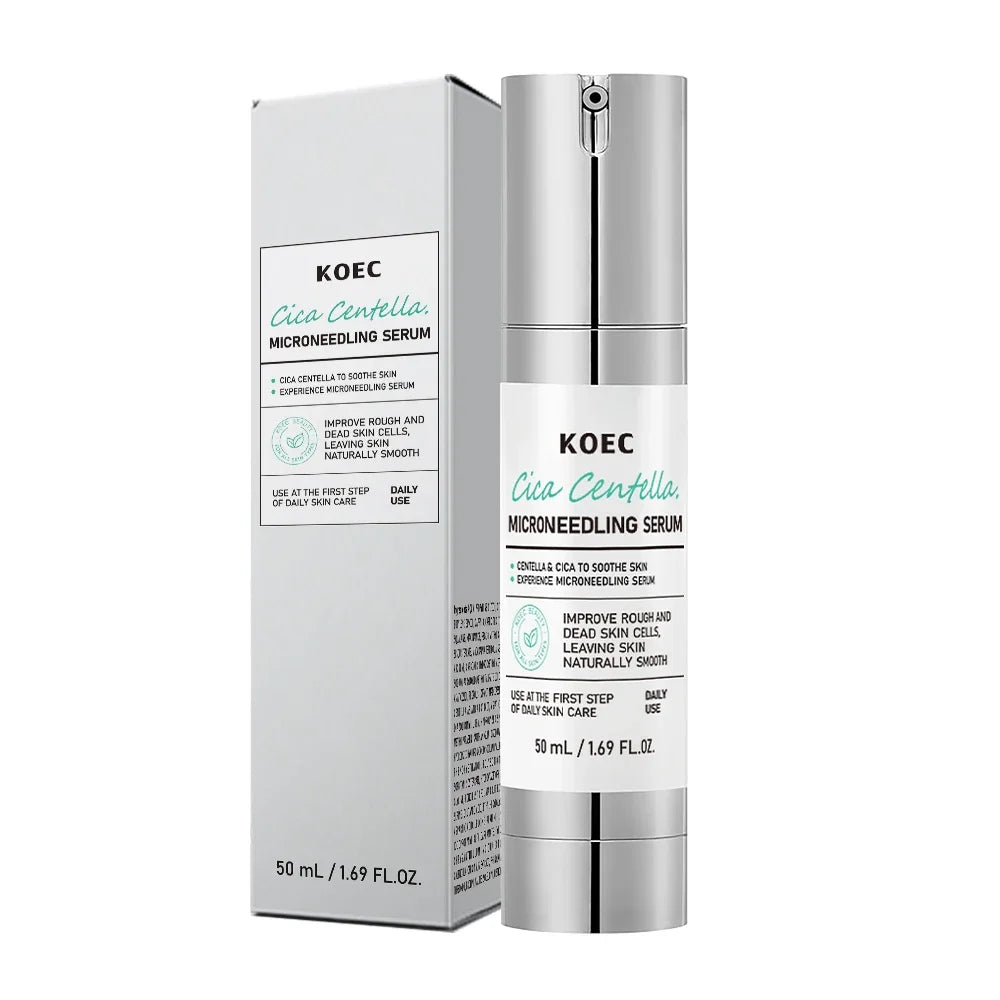 Soothing Microneedle Serum, Centella Asiatica & Propolis For Skin Barrier, Pore Care Exfoliating Korean Glass Skin Essence 50g