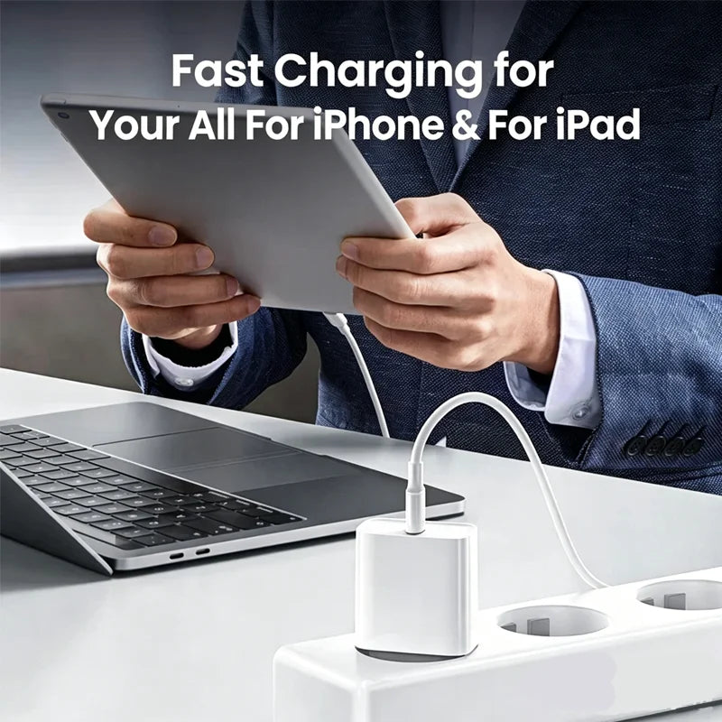 For iPhone PD 35W Fast Charging 17 16 15 Pro Max Air 14 13 12 11 USB-C Quick Charger X XS XR 8 Phone Accessories