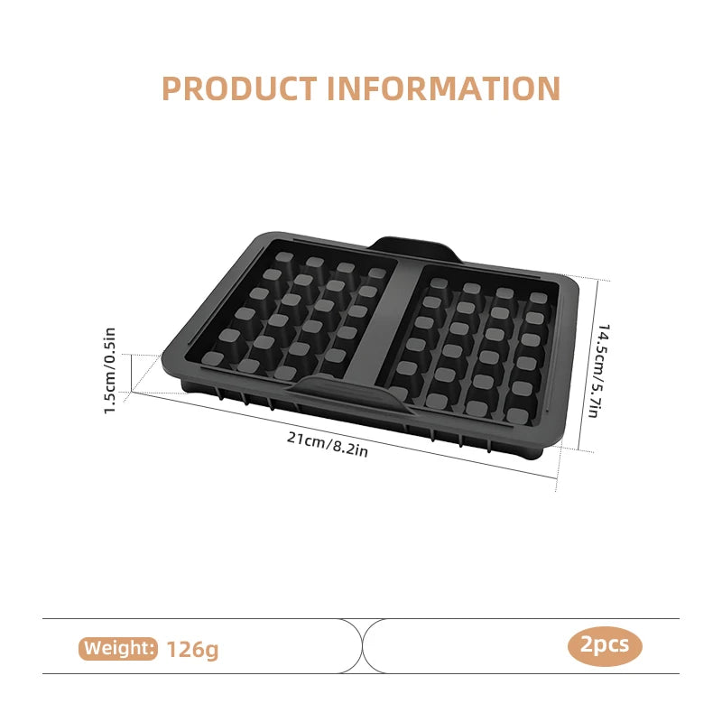 1PCS Food Grade Silicone  Mold, Plates for Ninja AF400EU, AF451EU and AF500DE Hot Air Fryer, Silicone Air Fryer Liner  Mold