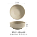 Retro Thick Earthenware Bowl Ceramic Rice Bowl Creative Small Dish Bowl Irregular Plate Dish Commercial Dining Utensils