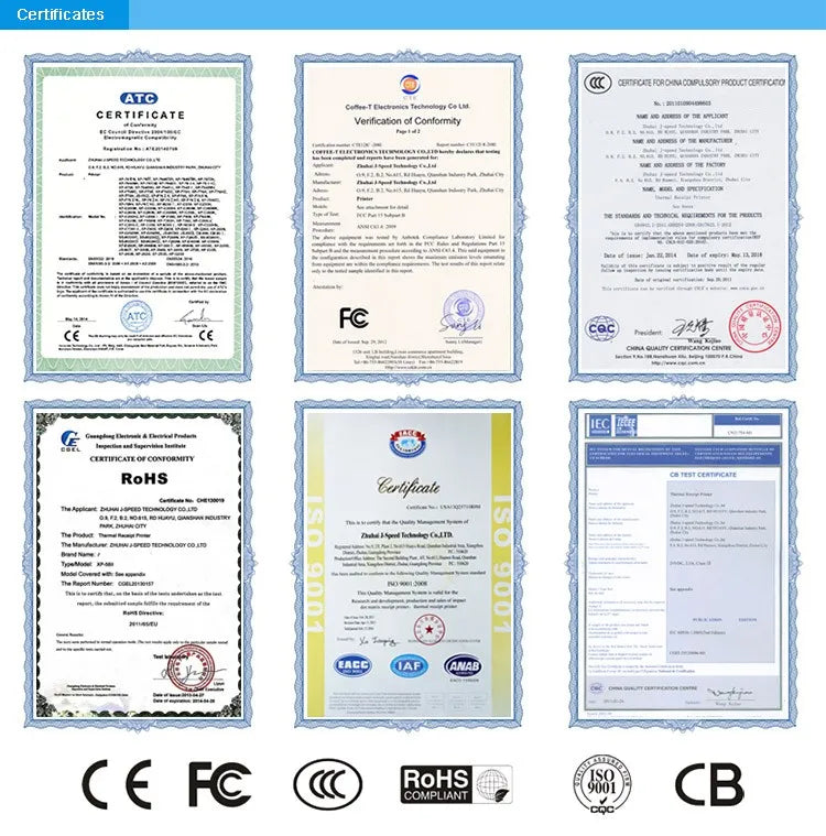 Xprinter XP-480B/DT427B 110mm Adhesive Address Stickers Direct Thermal Barcode Shipping Label Printer