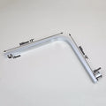 Torayvino Bathroom Shower Faucets Gooseneck Square Brass Wall Mount Shower Arm Ultrathin Bathroom Shower Head Set
