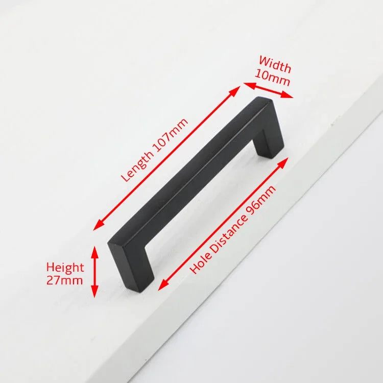 Modern Cabinet Handles Kitchen Door Handles Drawer Knobs Aluminum Alloy Wardrobe Door Handles Brushed Modern Style Hardware