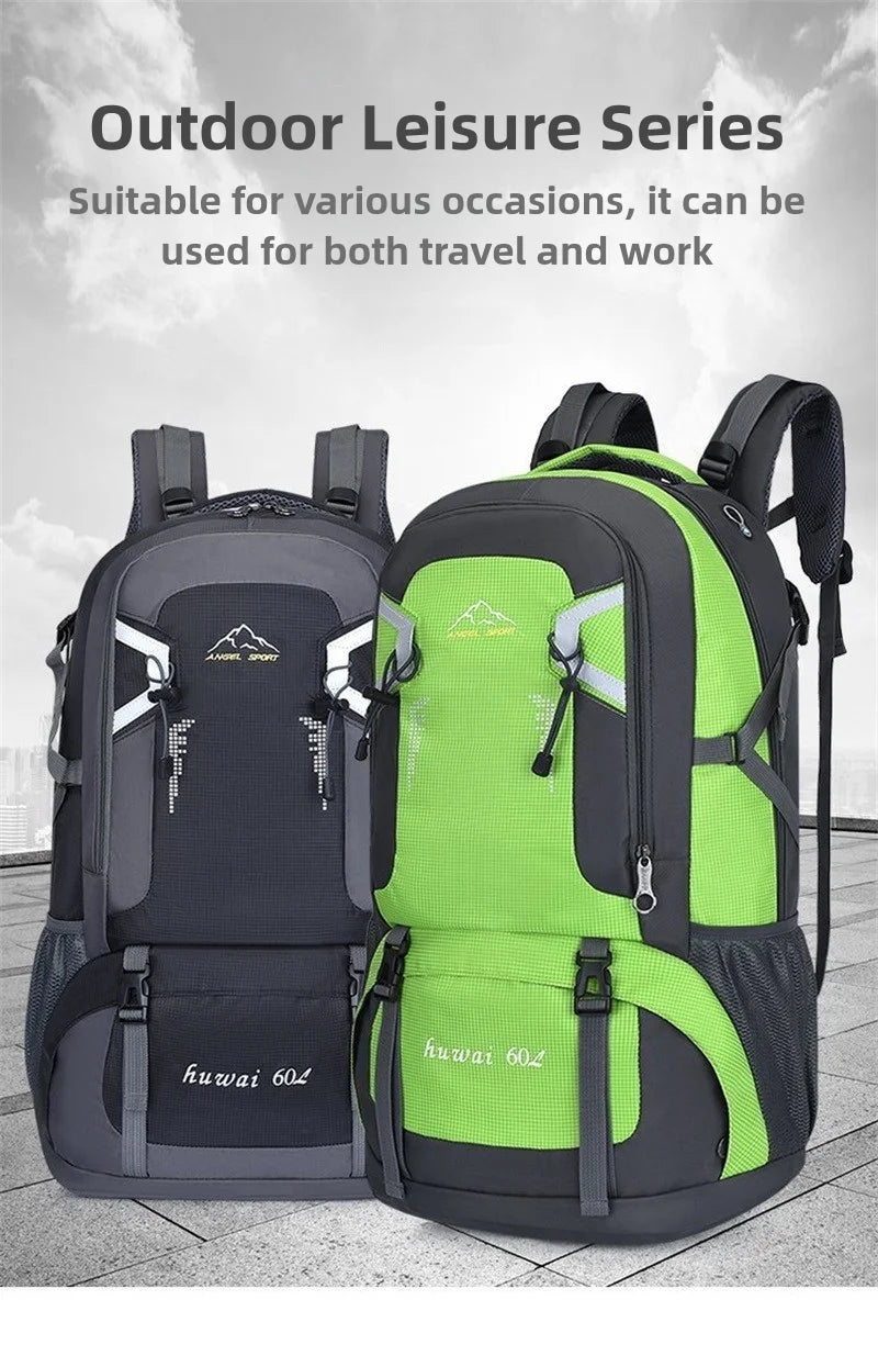 Large Capacity Travel Backpack 40l 60l Waterproof Back Pack Laptop Bag For Men Women Outdoor Travel Hiking Sports Business Trip