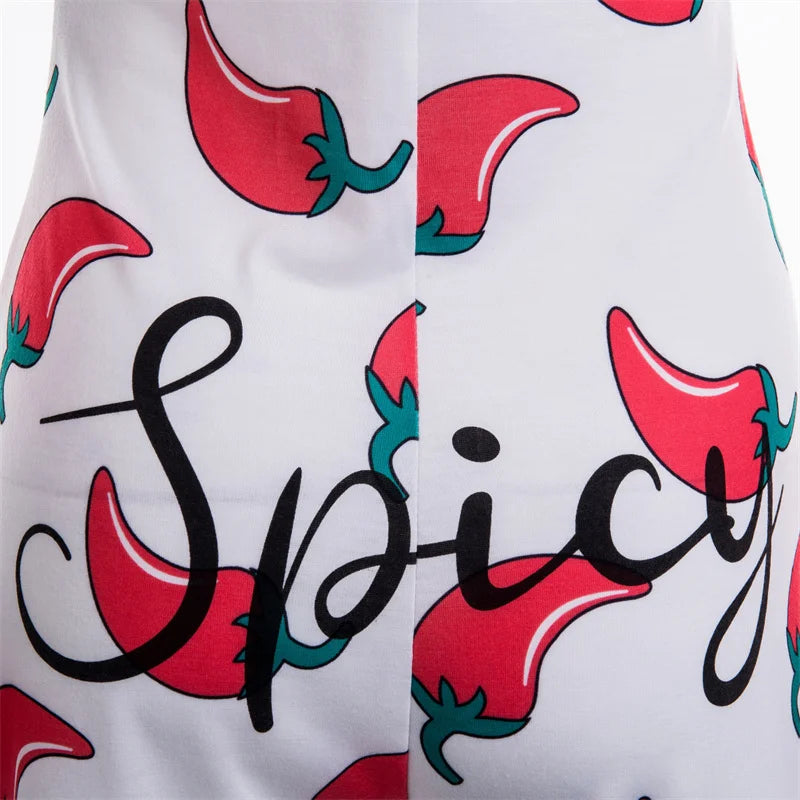 Women Long Sleeve Low Cut Bodycon Sleepwear Spicy Print Short Romper Pajamas Overalls Spring Autumn Housedresses