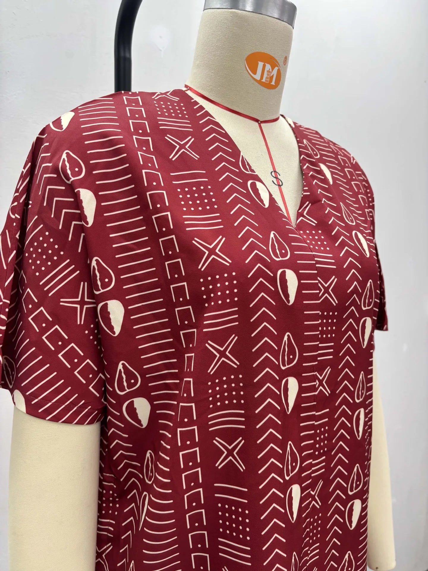 New Fashion Printed Two-piece Set Women's Loose Casual Short-sleeved Drawstring Waist Slimming V-neck Shirt Wide-leg Pants Sets