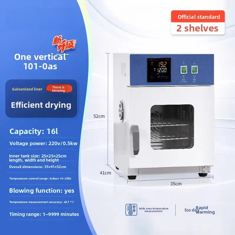 Electric Forced Air Drying Oven – Constant Temp High-Temperature Laboratory Oven for Medical & Herbal Use, Industrial Dryer