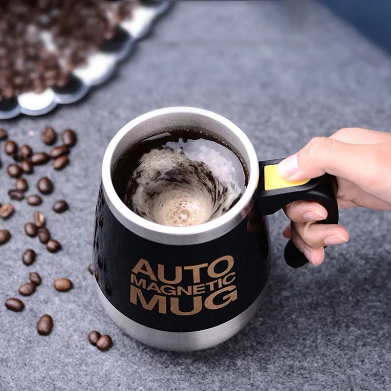450ML Automatic Stirring Electric Mixing Cup Coffee Milk Self Stirring Mug Stainless Steel Thermal Smart Double Insulated Cup