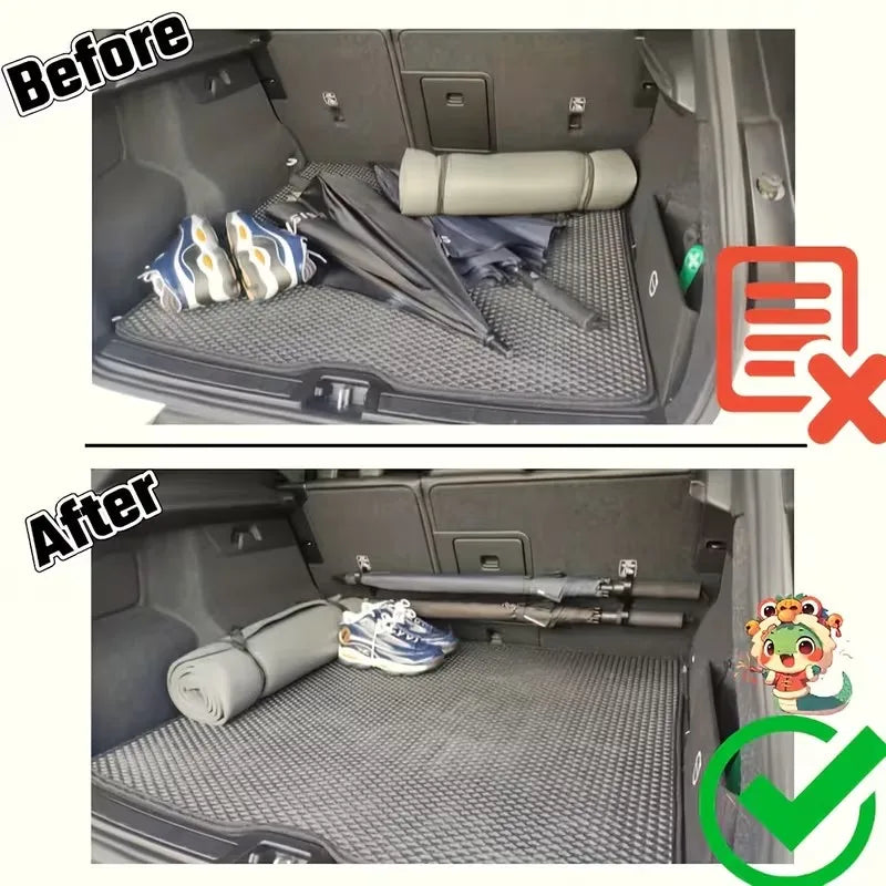 2pcs Car Trunk Storage Hooks – Universal, No Drill, for Umbrellas, Towels, Camping Gear
