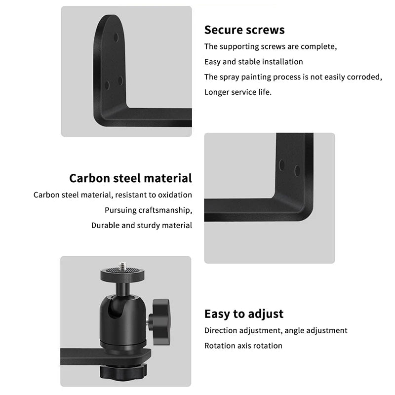 Universal Portable 360° Rotatable Wall Mount Beamer Holder Projector Bracket 1/4 Screw For XGIMI JMGO Dangbei Projector Stand