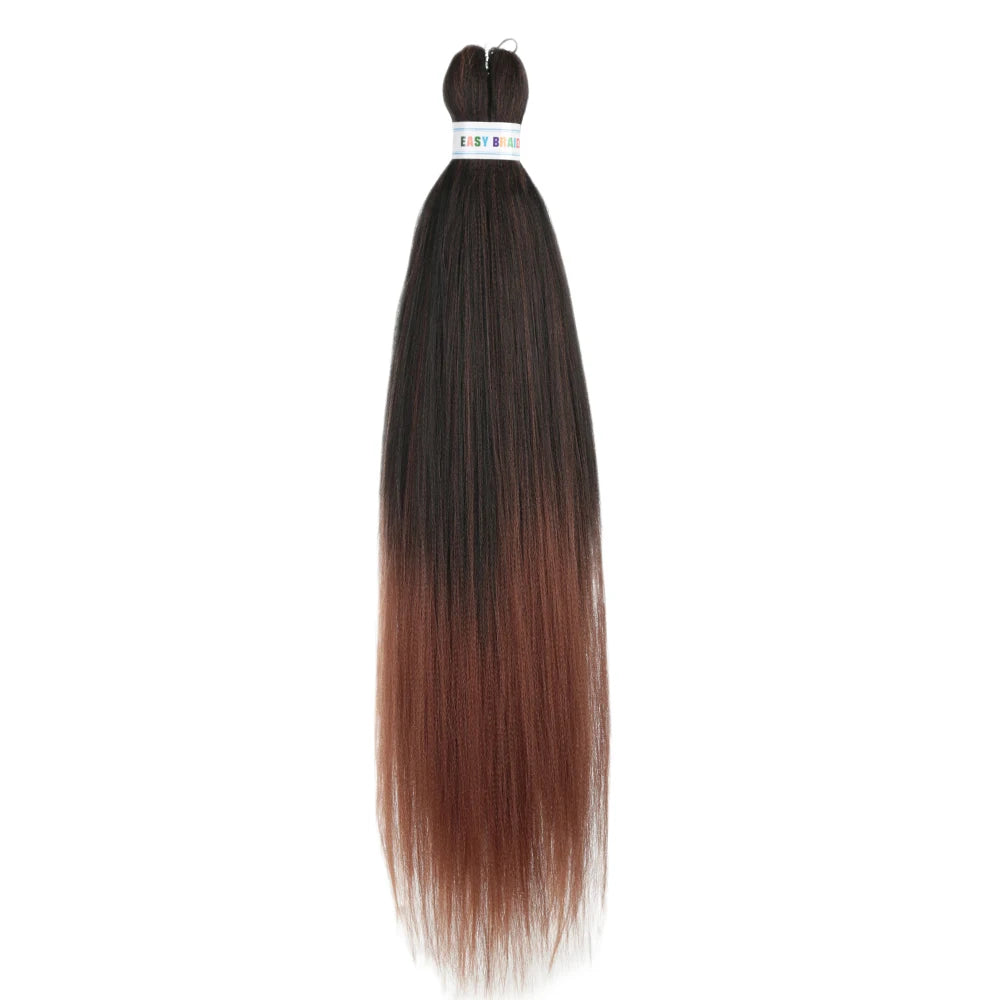 Ombre Kanekalon Braiding Hair Extensions Pre Stretched 26 Inch Synthetic Hair for Afro Jumbo Box Braids Natural Looking