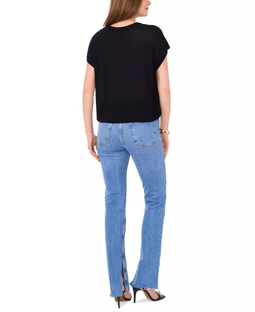 Women's Drop-Shoulder Short-Sleeve Sweater | Vince Camuto