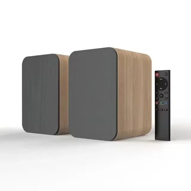 Bestisan 80W 2.0 Channel Wireless Speakers for PC TV Home Theater Sound System USB/coax/Optical Bookshelf Active Subwoofer SR04