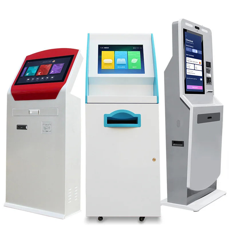 17 19 21.5inch LCD Screen Floor Standing Self Ordering Kiosk Thermal Printer Wall Mounted Bill Payment Kiosk