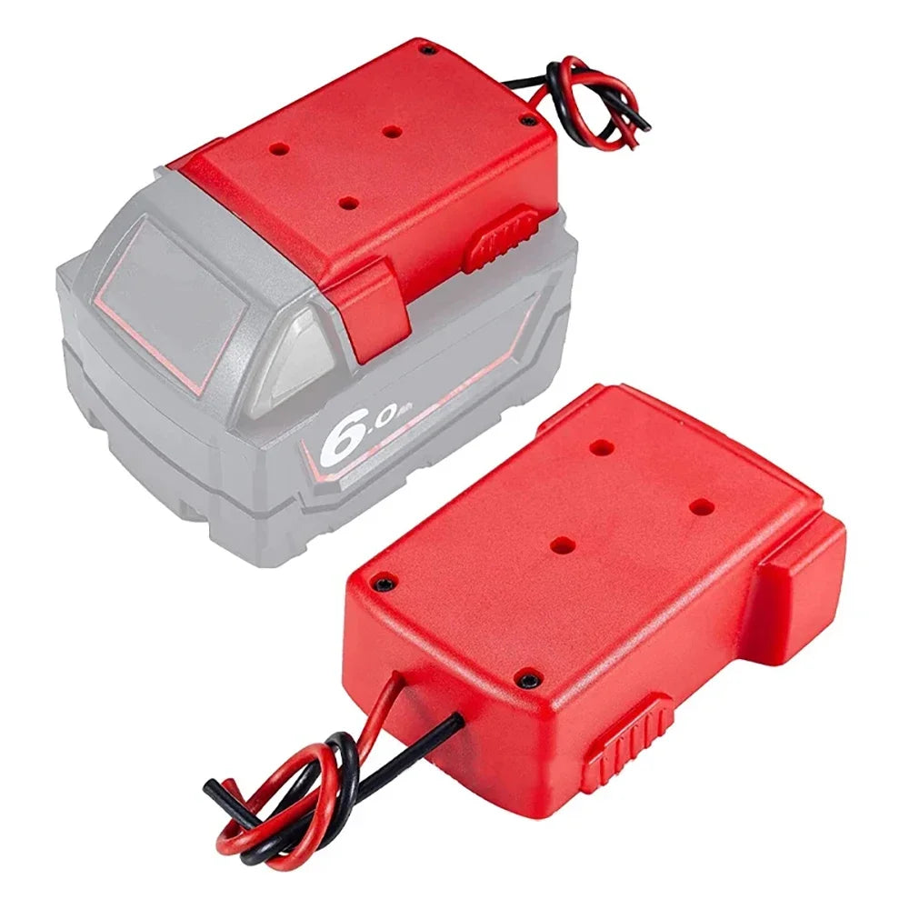 Lithium Battery Adapter Connector for Milwaukee for M18 18V Li-ion Battery DIY Power Supply Wheel Adapter Dock Holder 48-11-1815