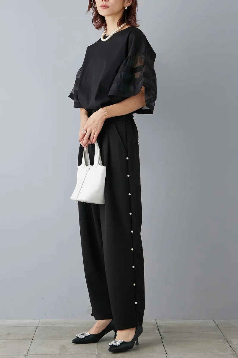 Flare Sleeve Shirts & Blouses Fashion Loose 2026 Woman Blusas New Arrivals Camisas Japan Korean Ropa Mujer Summer Tops