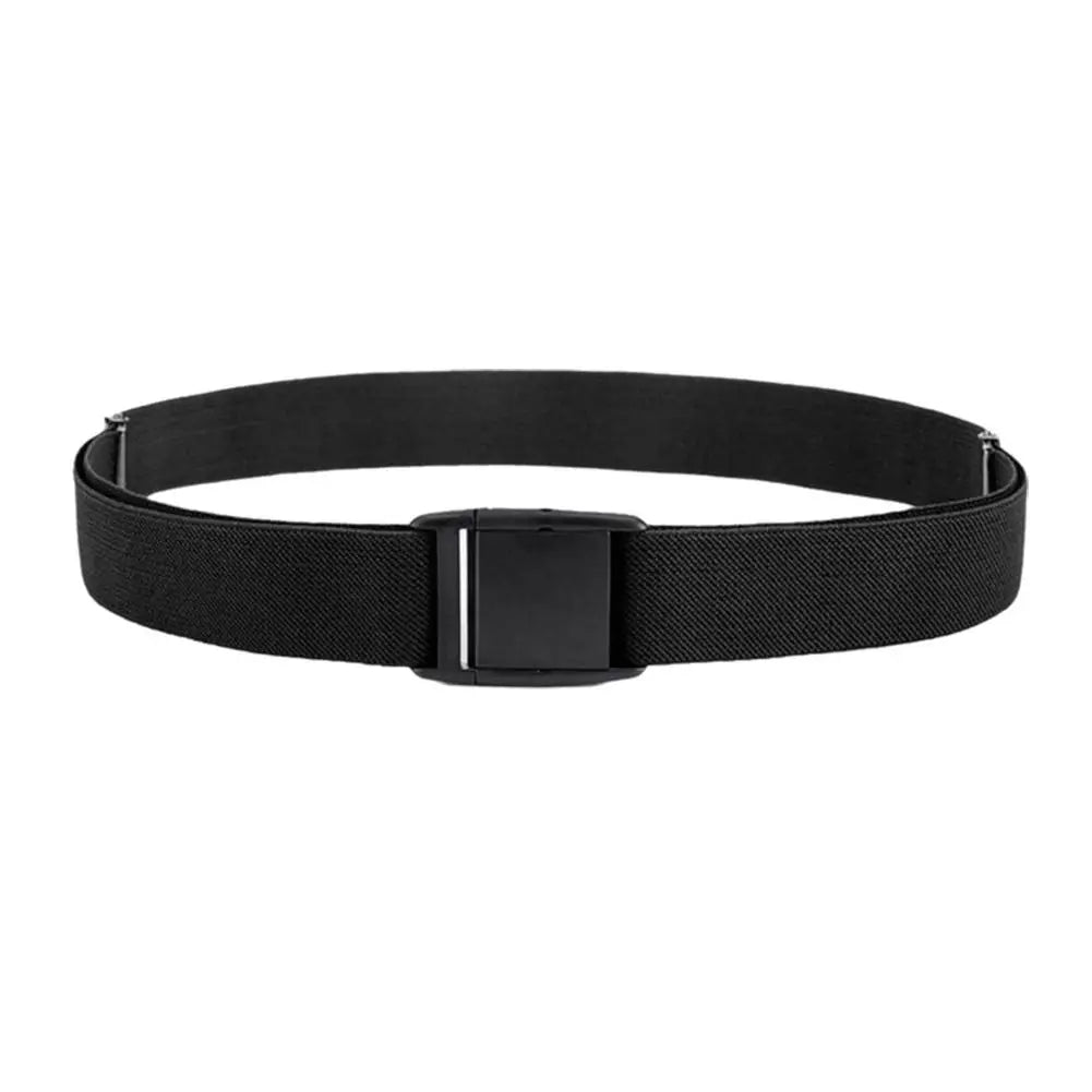 Unisex Invisible Elastic Stretch Belt No Show Flat Buckle Waistband for Jeans Dresses Men Women Adjustable Comfort Casual Belts