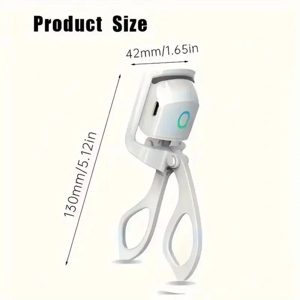 Lash Perm Electric Eyelash Curler Temperature Control Electric Eyelashes Clip ABS Long-Lasting Curl Beauty Eye Instrument