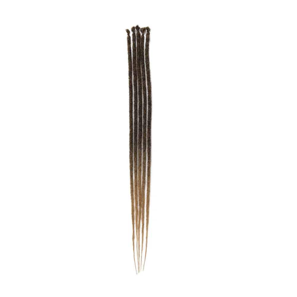 Synthetic Dreadlock Extensions Crochet Dreads 5 Strands 24 Inch Ombre blonde Dreads extensions  Human-Like Hair Loc Extensions
