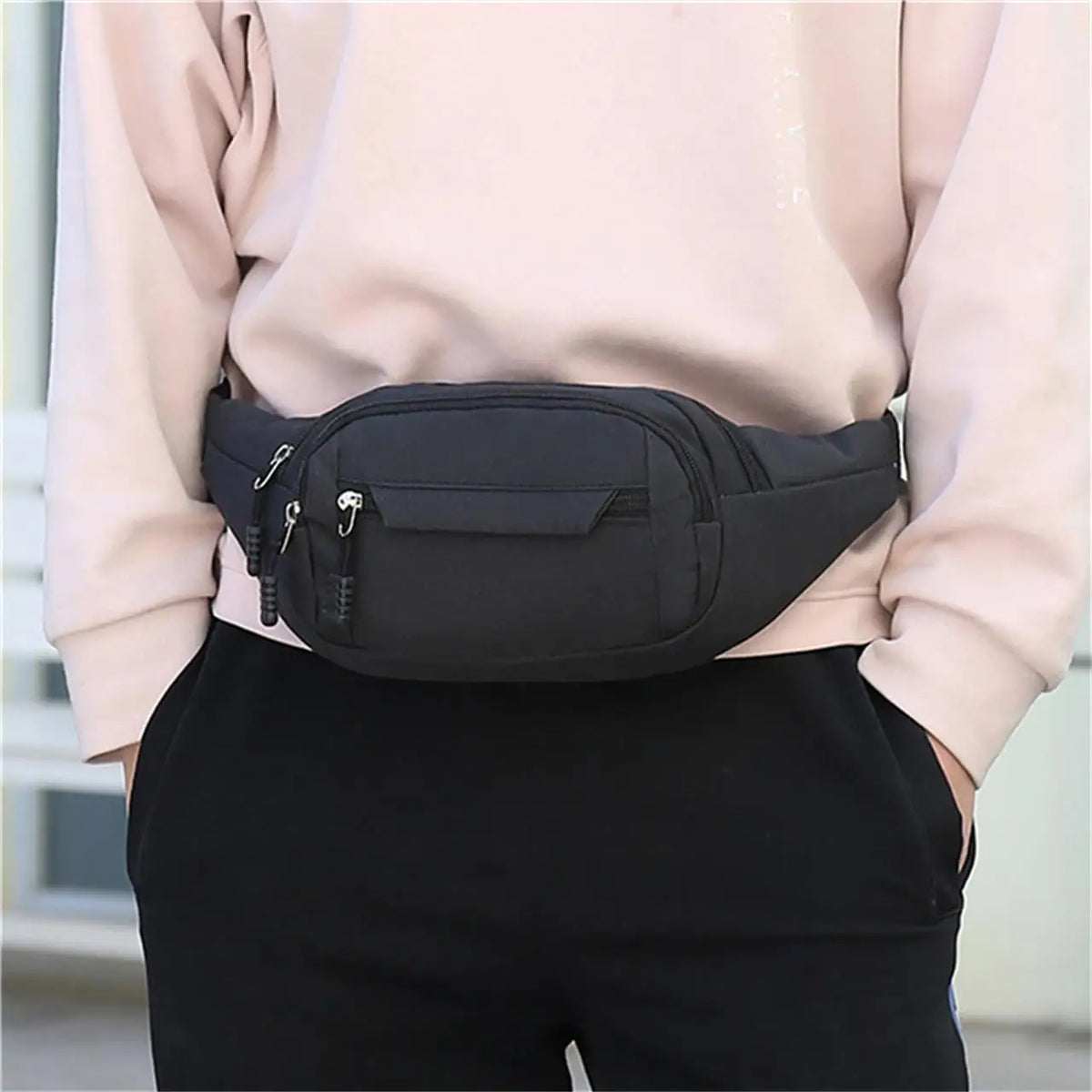 Mobile Waist Bag For Both Men And Women Multifunctional Large Capacity Anti Splash Business Wear‑resistant Construction Site