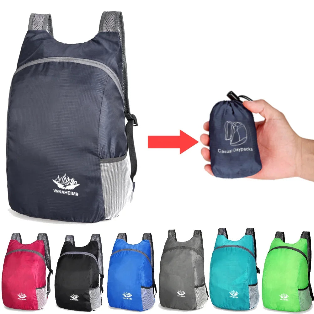 Outdoor Hiking Bag Lightweight Packable Backpack Foldable ultralight Travel Daypack Bag Waterproof Folding Pack for Women Men