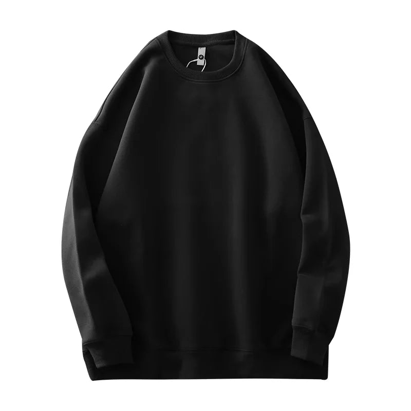 DUKEEN 460G Heavyweight Men's Sweatshirts 2025 Autumn Round-Neck Long Sleeve Solid Color Sport Pullover 11 Color Choose