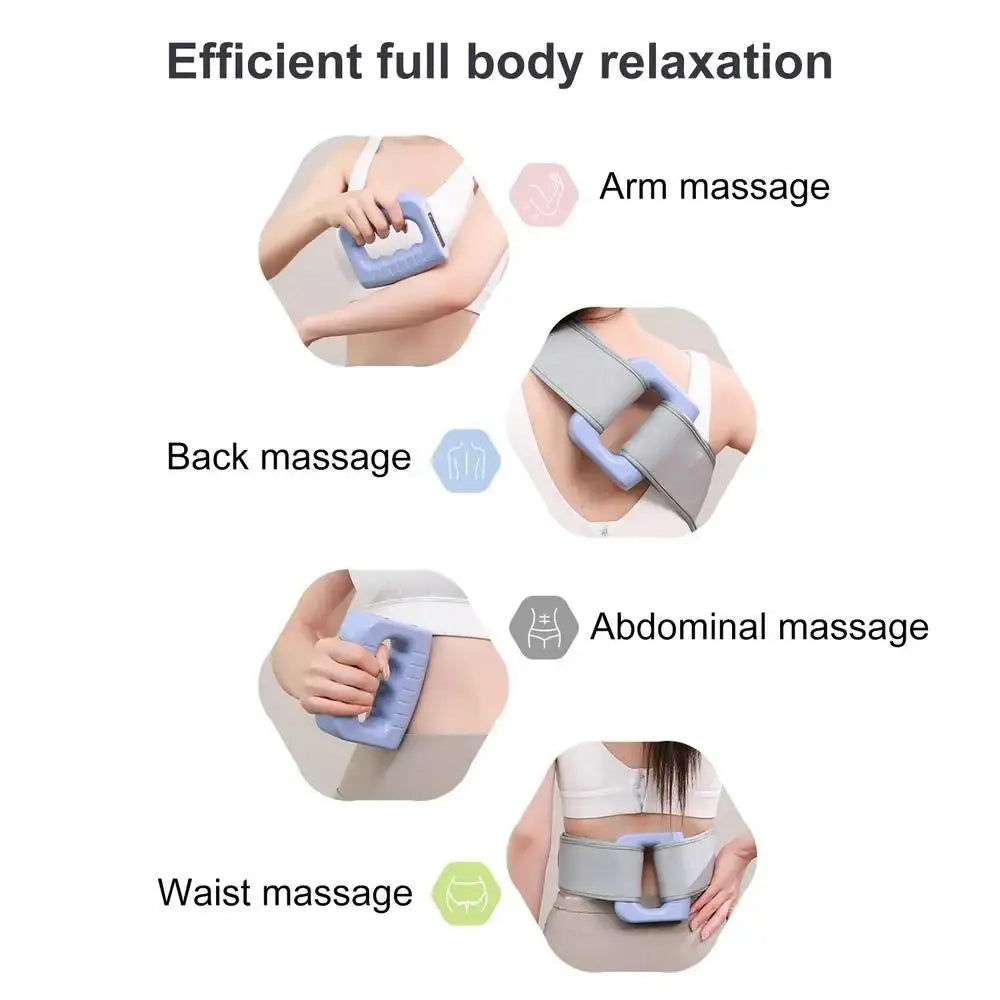 Portable Electric Fascia Massage Ring Adjustable Speed Ergonomic Electric Body Slimming Machine Fat Burning Compact Size
