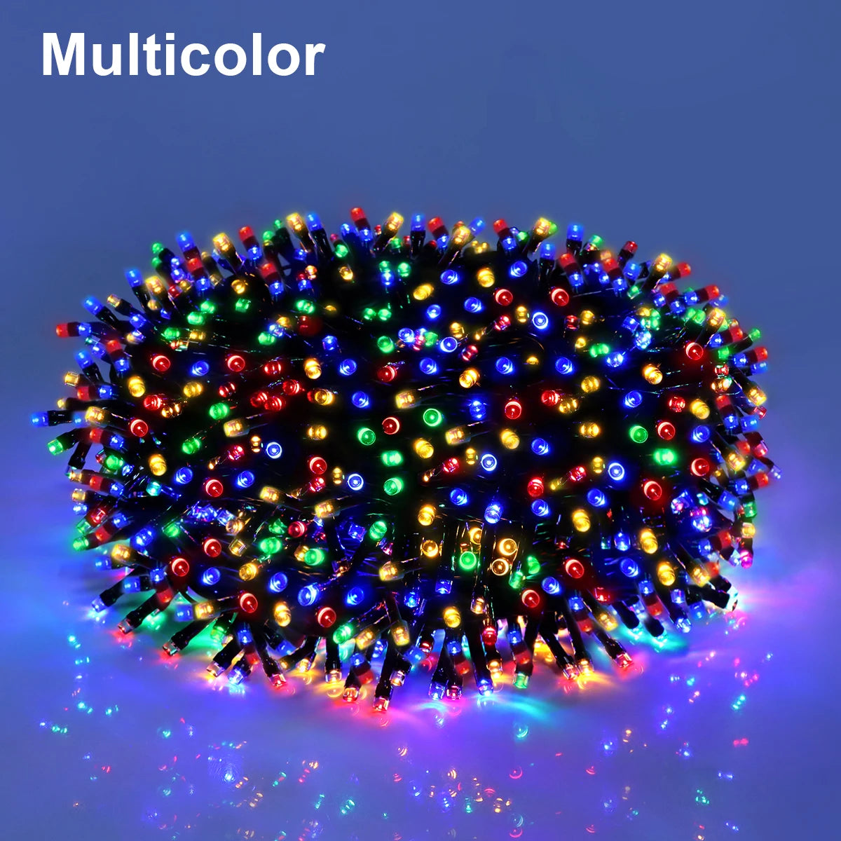 Built-in Large Capacity Battery Solar Outdoor Led String Lights Waterproof Durable Garden Lamp for Camping Wedding Birthday Part