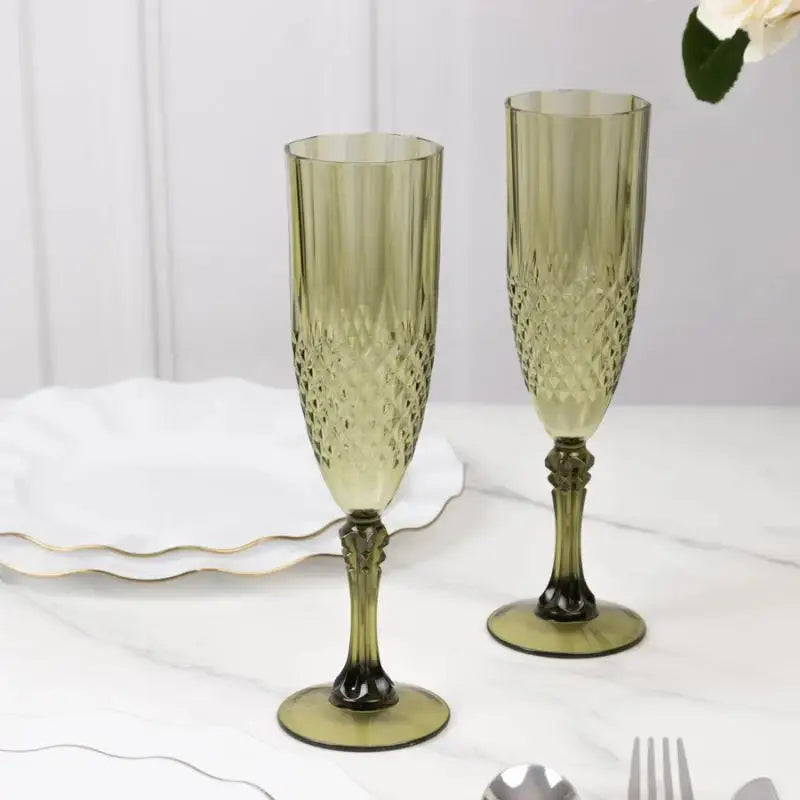●1Pcs Transparent Champagne Goblet High Legged Wine Glasses Cocktail Red Wine Brandy Glasses Drinkware Party Bar Wedding Gift