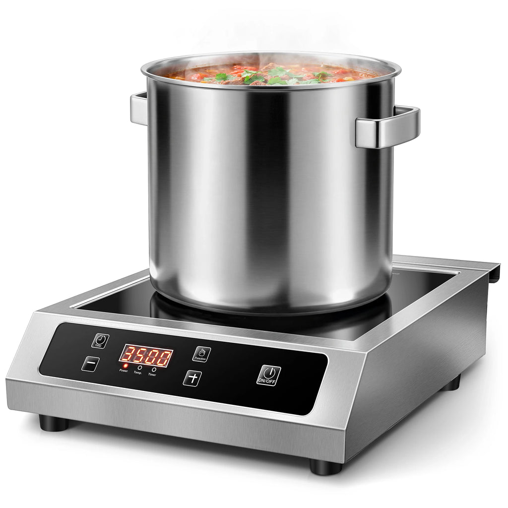 14" 3500W Commercial Induction Burner, Portable Countertop