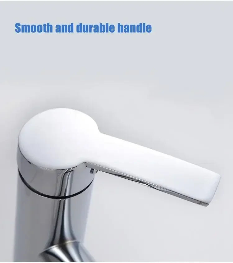 Pull-out Type Faucet Bathroom Basin Hot and Cold Water Tap Household Countertop Single Handle Faucet Bathroom Accessories