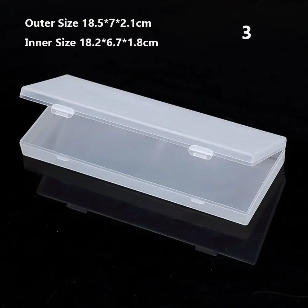 Mini Plastic Box Rectangular Translucent Packing Box Dustproof Durable Strong Jewelry Button Sundries Storage Case Container