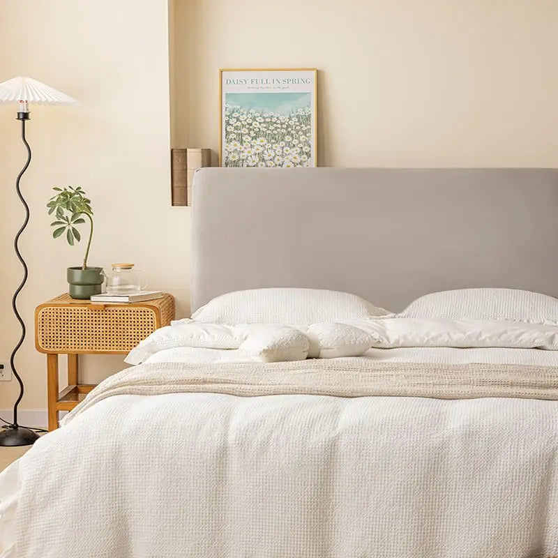 Soft Velvet Bed Head Cover Thicken Elastic Bed Cover All-inclusive Comfortable Headboard Cover for Home