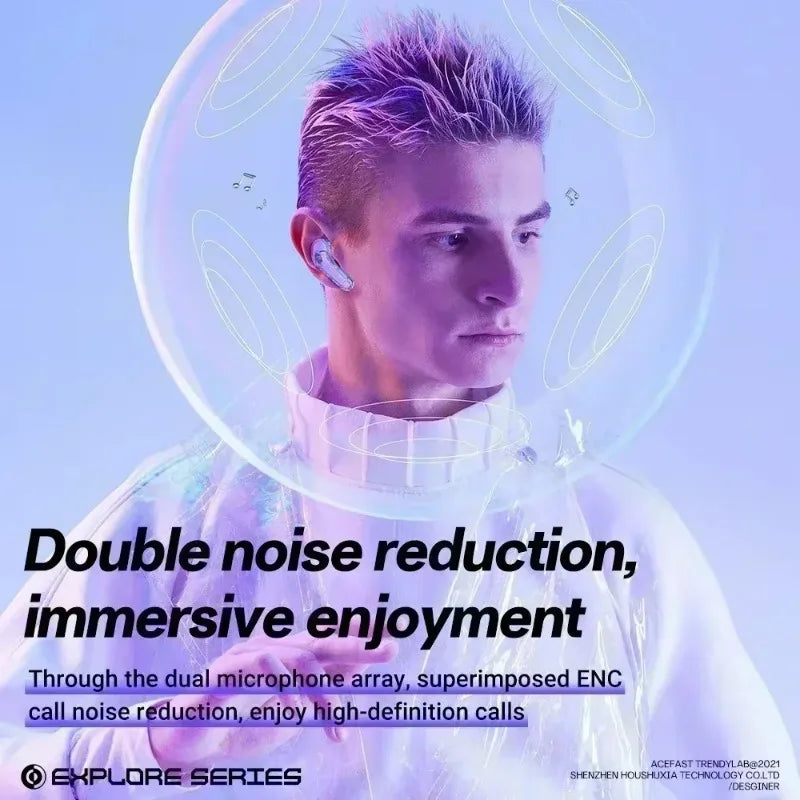 TWS Earphones Wireless Bluetooth 5.3 Headphones HD Microphone Call Noise Reduction Earbuds HiFi Stereo Touch Control Headsets