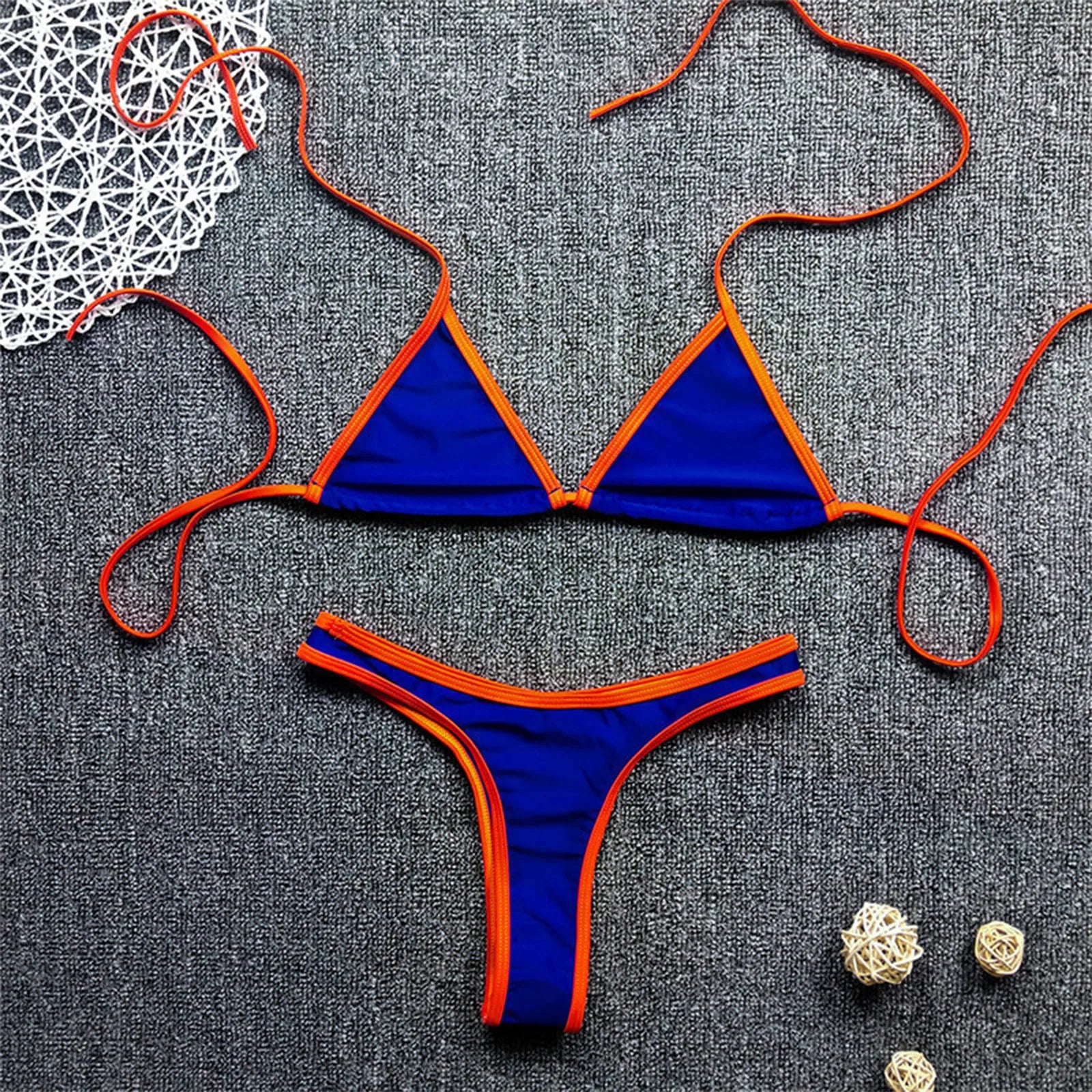 Sexy Micro Bikini Women Swimwear Thong Bikinis Sets Brazilian Halter Beach Wear Woman Bathing Suits maillot de bain femme