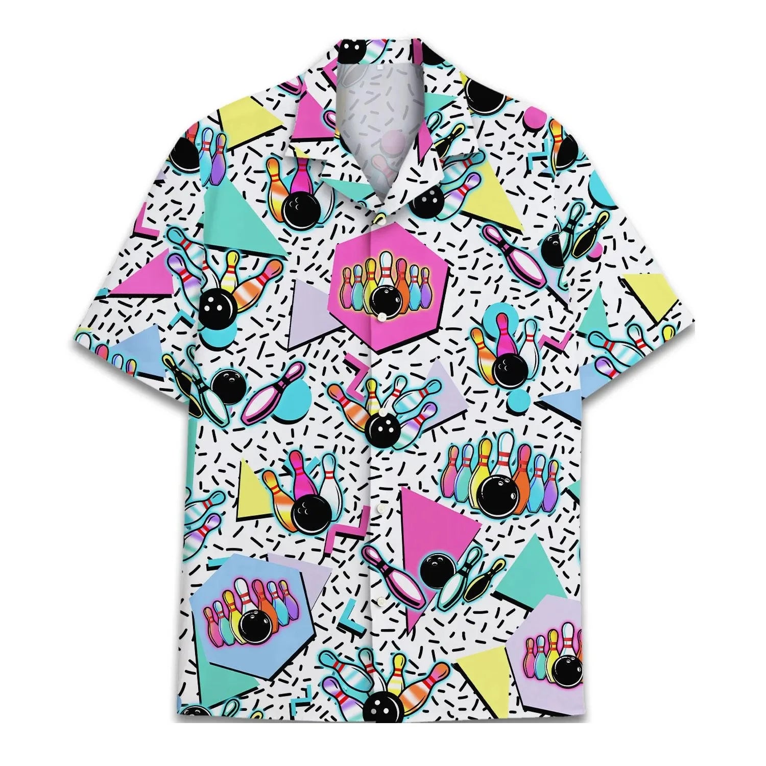 Retro Disco Music Cube Hawaiian Shirts For Men Galaxy Pop Skateboard Mens Hawaiian 80s 90s Shirts Short Sleeve Hip Hop Shirts