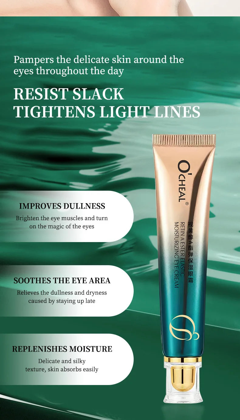 Retinol A Ester Elastic Moisturizing Firming Eye Cream Fading Fine Lines Dark Circles 30g