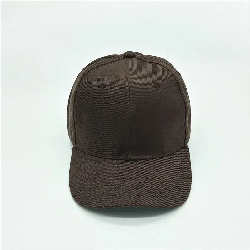 Adult solid acrylic baseball cap Curved visor hats Men women casual plain trucker cap Adjustable sun hats casquette  Dad hats