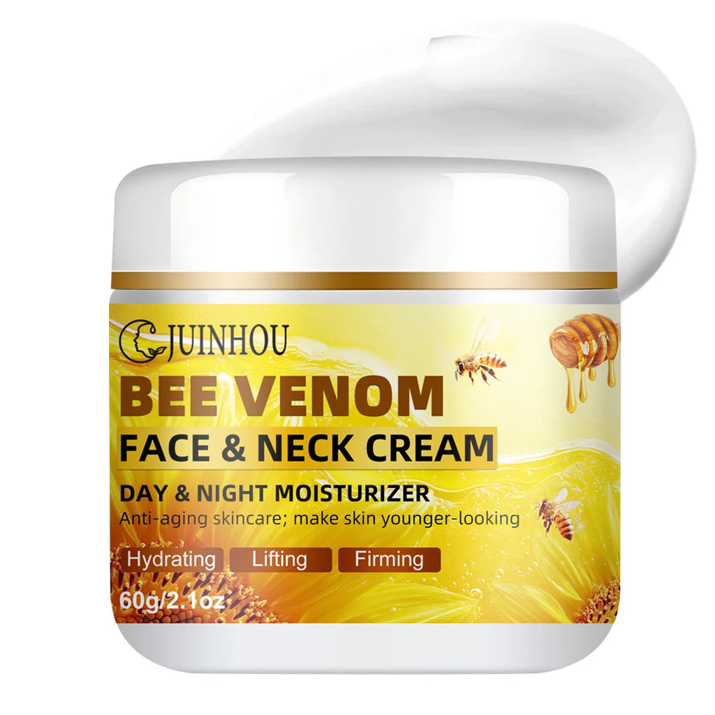 JUINHOUBee Venom Face Cream Lmproves Skin Texture and Soothes Skin Lighten Dark Spots Deep Hydration Suitable for All Skin Types