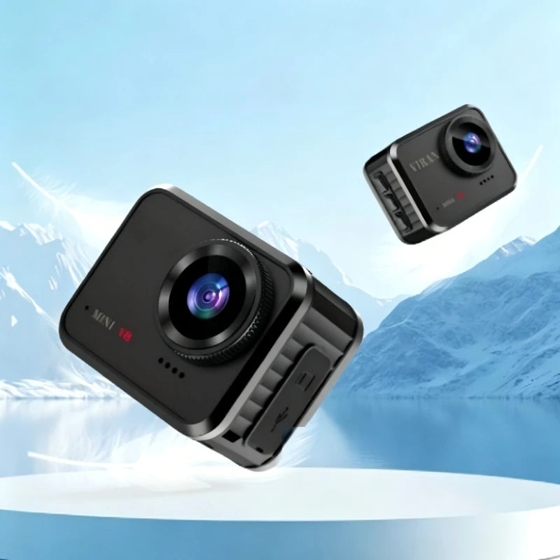 Mini HD Action Camera1.54-inch Screen Ultra-Long Battery Life Portable for Motorcycle Bicycle Off-Road & Outdoor Audio Recording