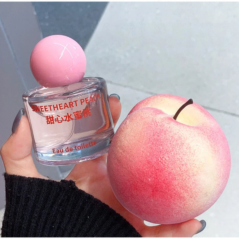 Citrus Peach Fruity Perfume Spray,Clean Fresh Women Scent,Orange Blossom/Lily/Iris/Vetiver/Lemon/Musk Light Fragrance Mist
