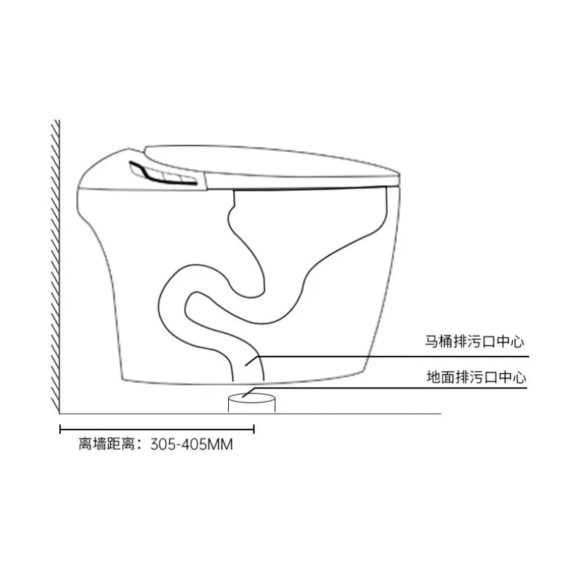 Egg-shaped smart toilet seat, fully automatic integrated household waterless pressure toilet, very practical