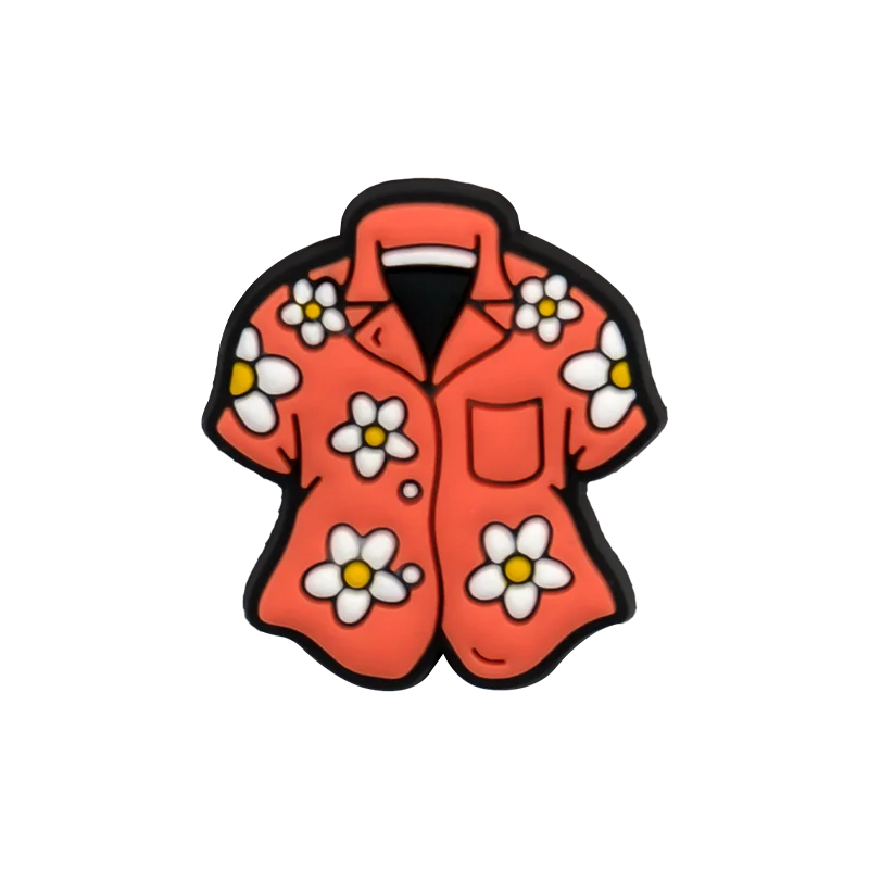 1/30PCS Shoe Charms New Hawaiian Style Flower Surf Board Shoe Accessories Pins for Clog Kawaii Women Men Cute Shoe Decoration