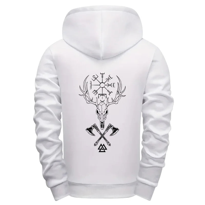 Mens Casual Riding Set 2025 Diagonal Zipper Hoodie with Joggers Urban Streetwear Tracksuit Autumn Winter