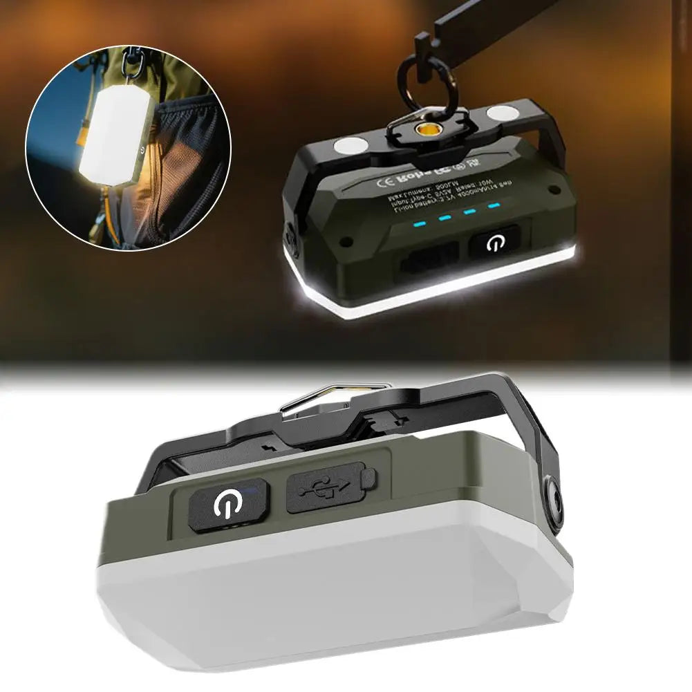 Camping Lights LED Rechargeable Magnetic Spotlight Adjustable Bright Camping Flashlight For Hiking Fishing Tent Outdoor Power