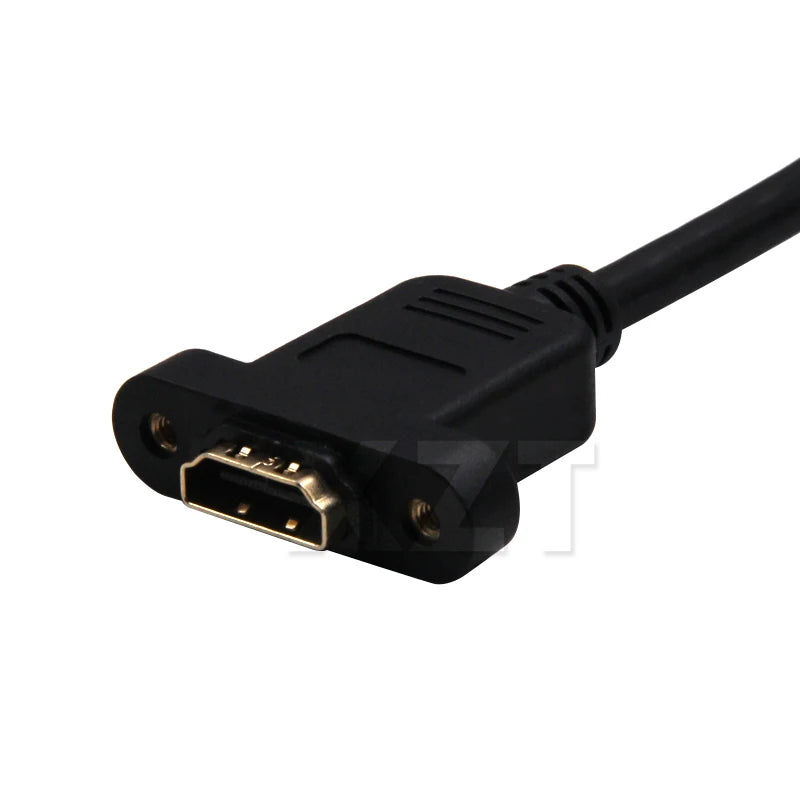 30cm/50cm/60cm/1m/1.5m Gold Plated HDMI-compatible Extension Cable Male to Female With Panel Mount  For HD TV LCD Lapt