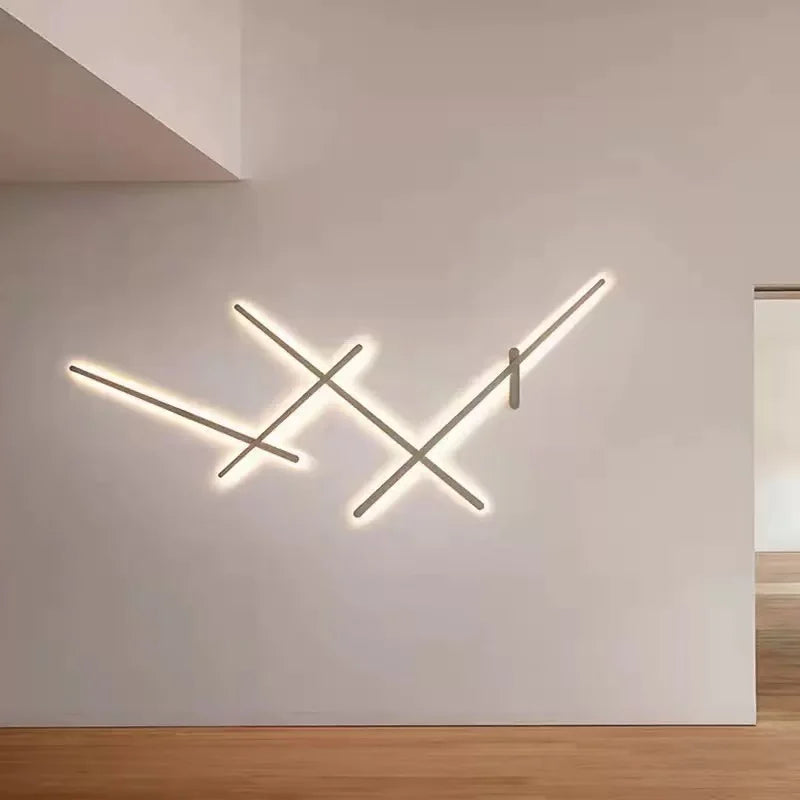 Italy Line Metal LED Wall Pendant Lights Stylish Dinning Room Bar Wall Hanging Lamps Home Decor Factory Outlet Lighting Fixtures