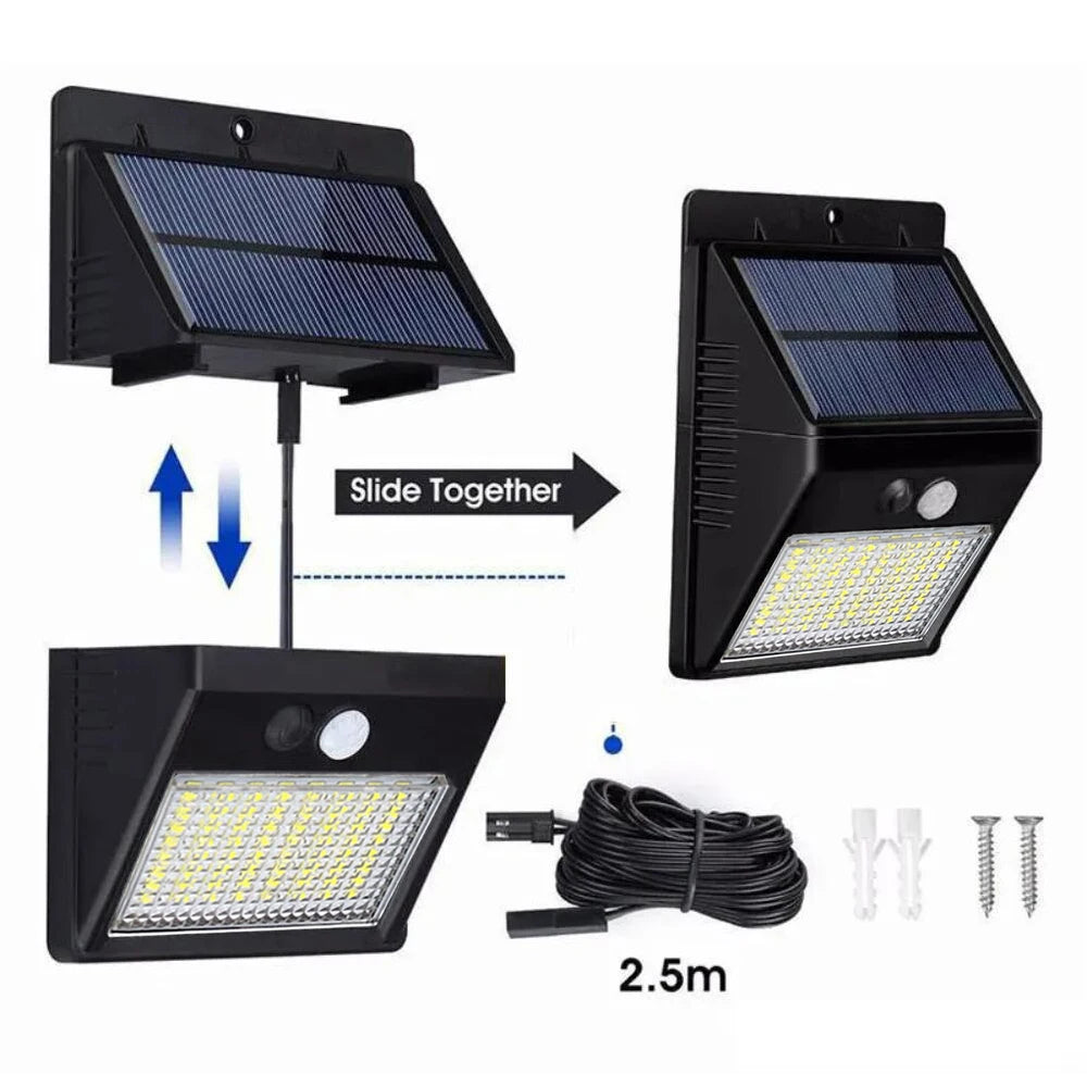 28 LED Solar Wall Lamp 3Modes Separable Night Light Outdoor Wateproof Motion Sensor Light for Home Garden Street Yard Decoration