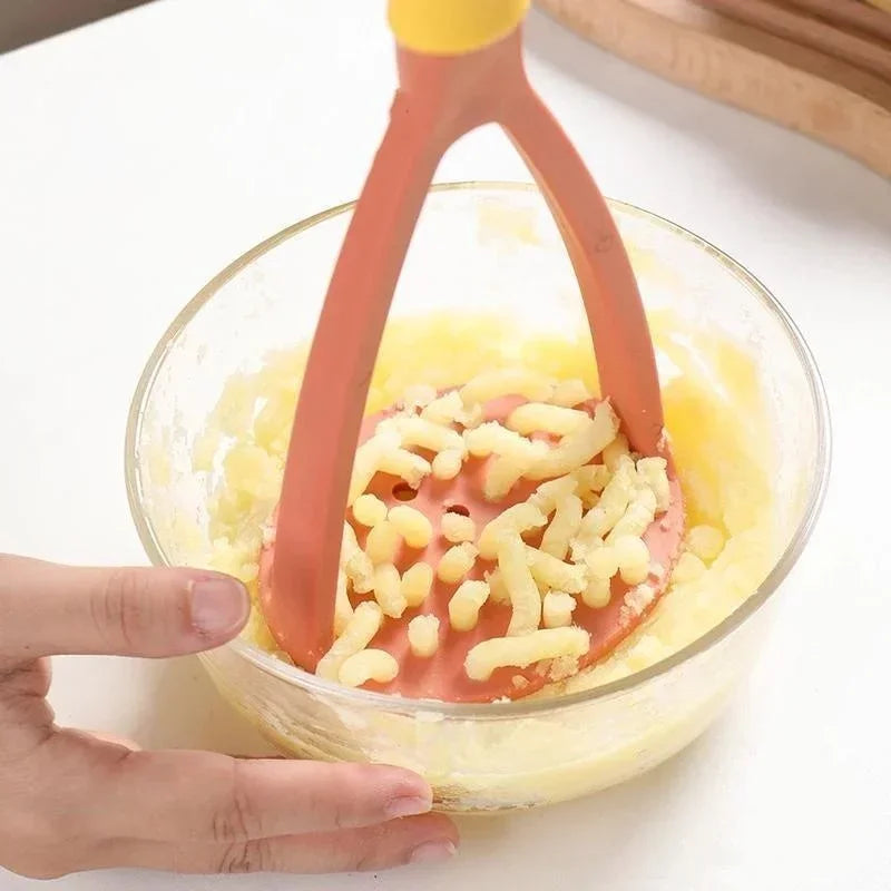 Long Handle Potato Masher Pressure Mud Machine Fruit Vegetable Masher Tool Kitchen Gadgets Machucador Картофельная давилка